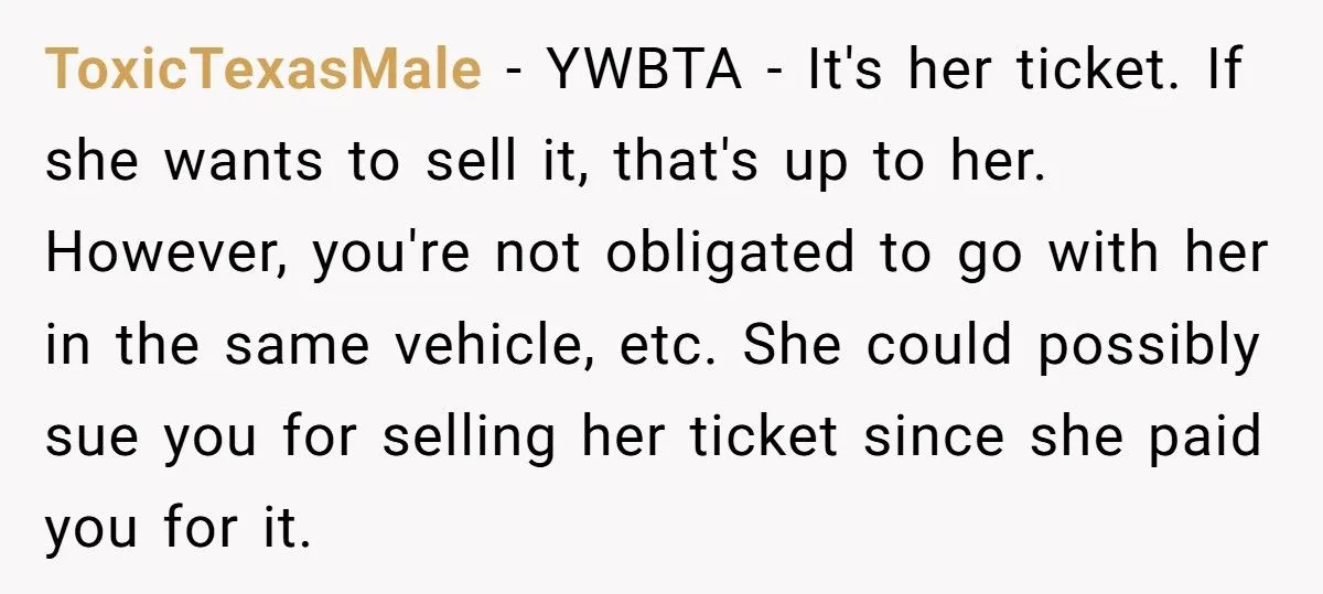 Woman Considers Selling Taylor Swift Ticket After Friend Turns Toxic