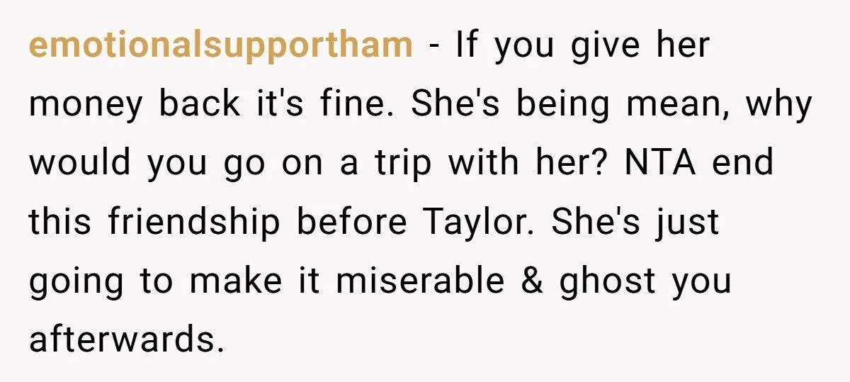 Woman Considers Selling Taylor Swift Ticket After Friend Turns Toxic