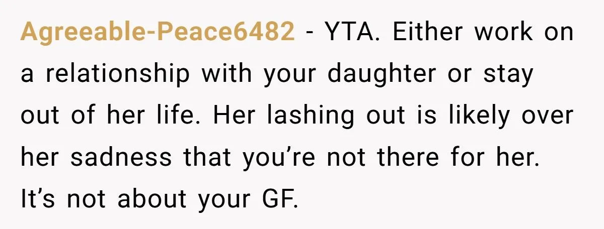 Man Admits His Girlfriend Is A Gold Digger But Get Mad When Daughter Says It Out Loud