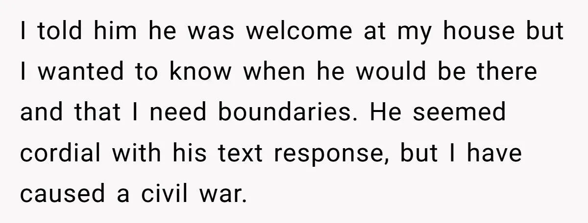 Husband Asks Brother-In-Law To Stop Showing Up Uninvited, Wife Declares Family War
