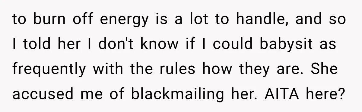 Mother-In-Law Threatens To Quit Babysitting Over DIL’s Endless List Of Parenting Restrictions