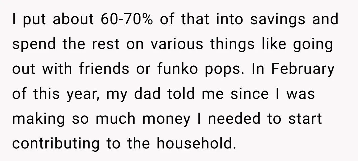 Teen Worker Threatens To Quit Her Job After Dad Demands Her Paycheck And Savings