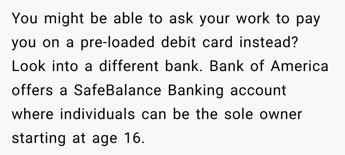 Teen Worker Threatens To Quit Her Job After Dad Demands Her Paycheck And Savings