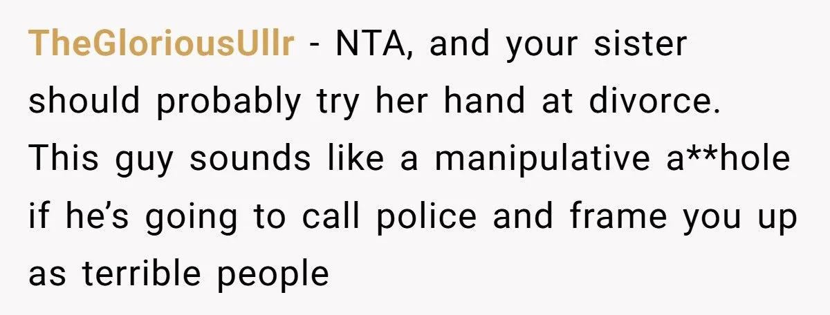 Woman Refuses To Babysit After Brother-In-Law Calls Cops On Her For “Kidnapping” Woman Refuses To Babysit After Brother-In-Law Calls Cops On Her For “Kidnapping”