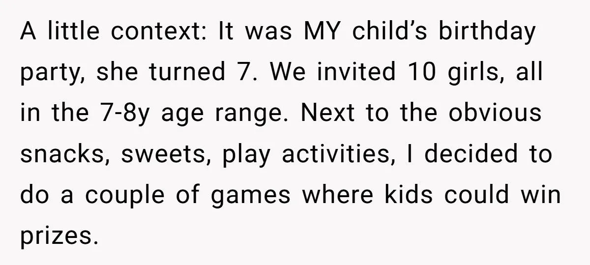 Mom Blames Birthday Host For “Making” Her Kid Cry Over Losing A Game