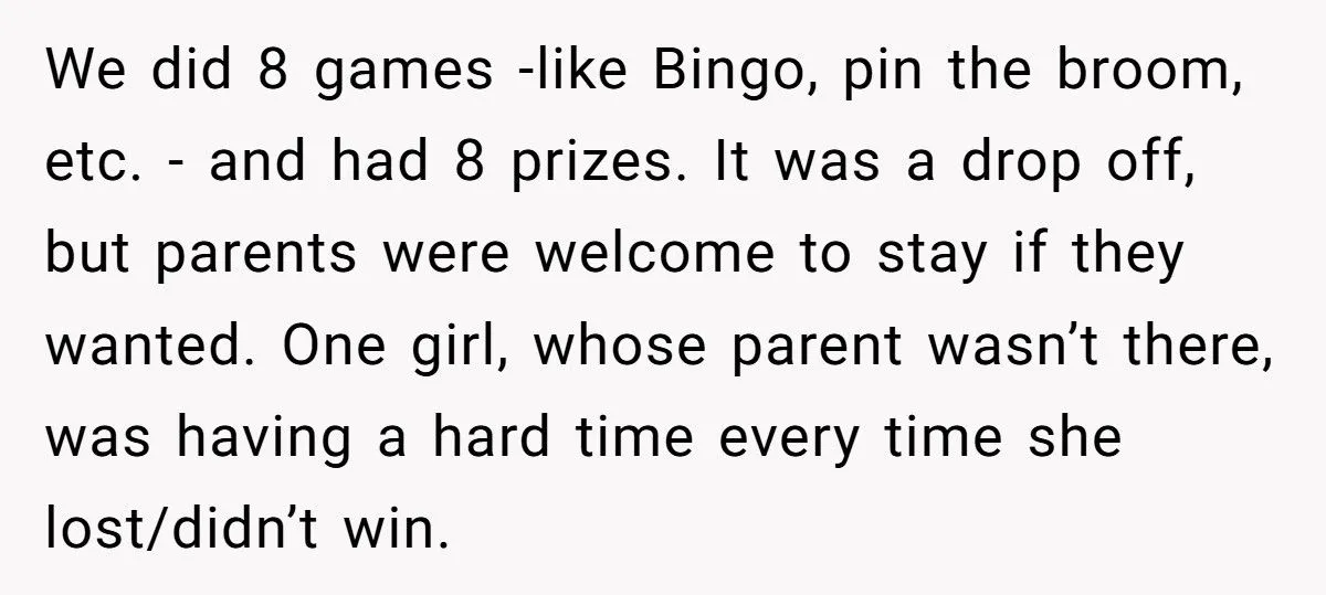 Mom Blames Birthday Host For “Making” Her Kid Cry Over Losing A Game