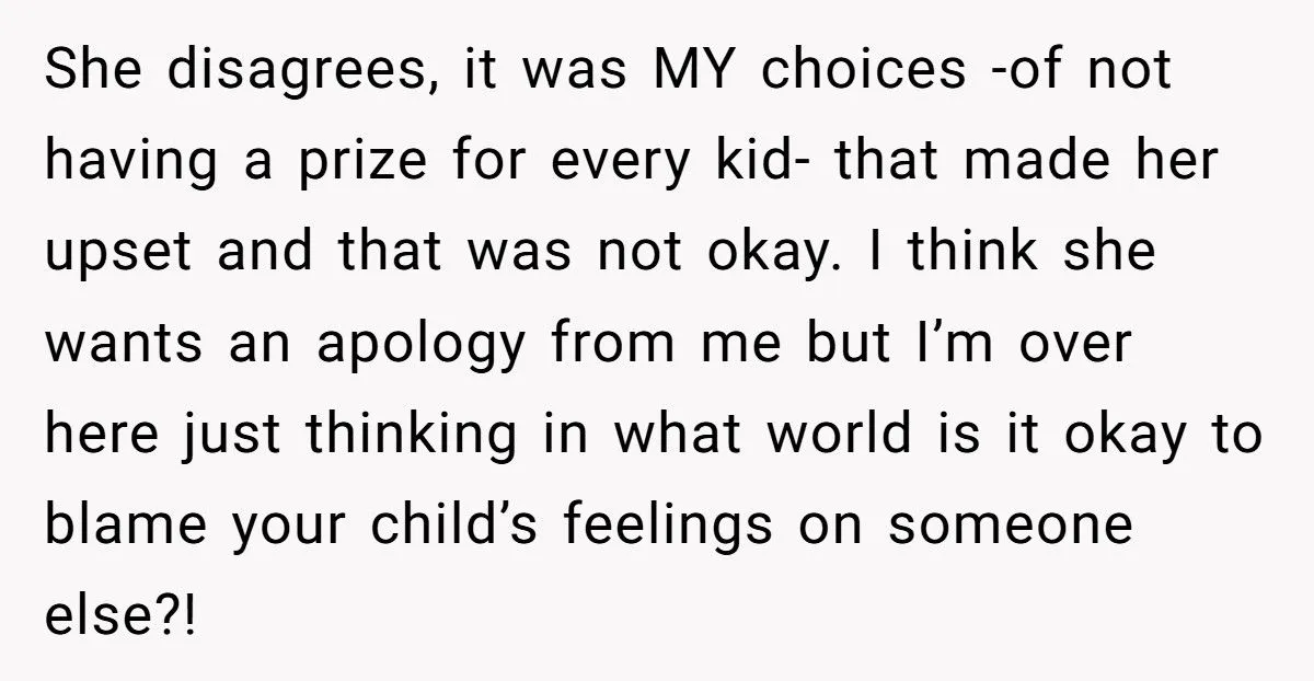 Mom Blames Birthday Host For “Making” Her Kid Cry Over Losing A Game