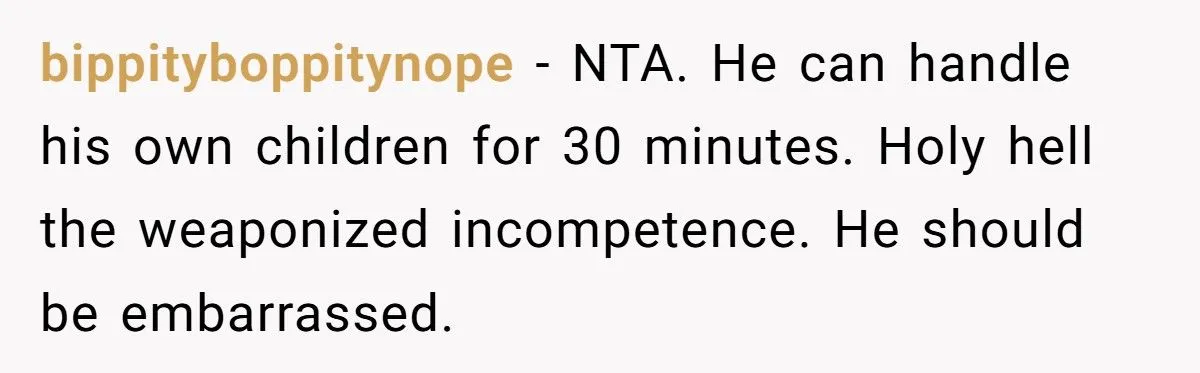 Husband Melts Down When Asked To Parent For 30 Minutes While Wife Cooks