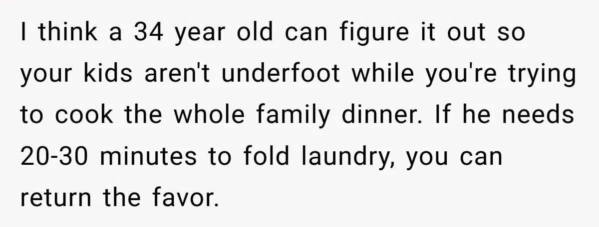Husband Melts Down When Asked To Parent For 30 Minutes While Wife Cooks