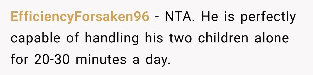 Husband Melts Down When Asked To Parent For 30 Minutes While Wife Cooks