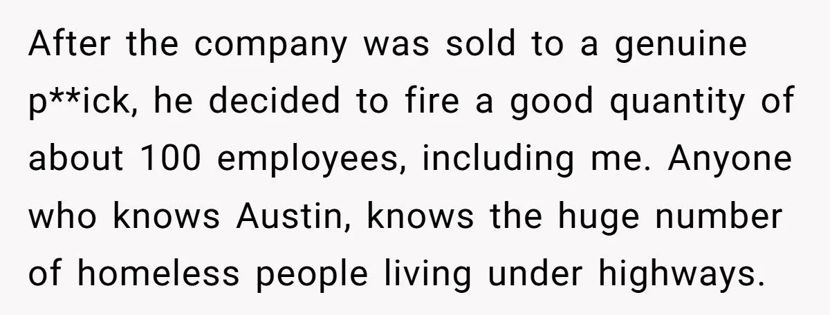 Boss Fires Him, So He Gave The Company Shirts To Austin’s Homeless As Payback