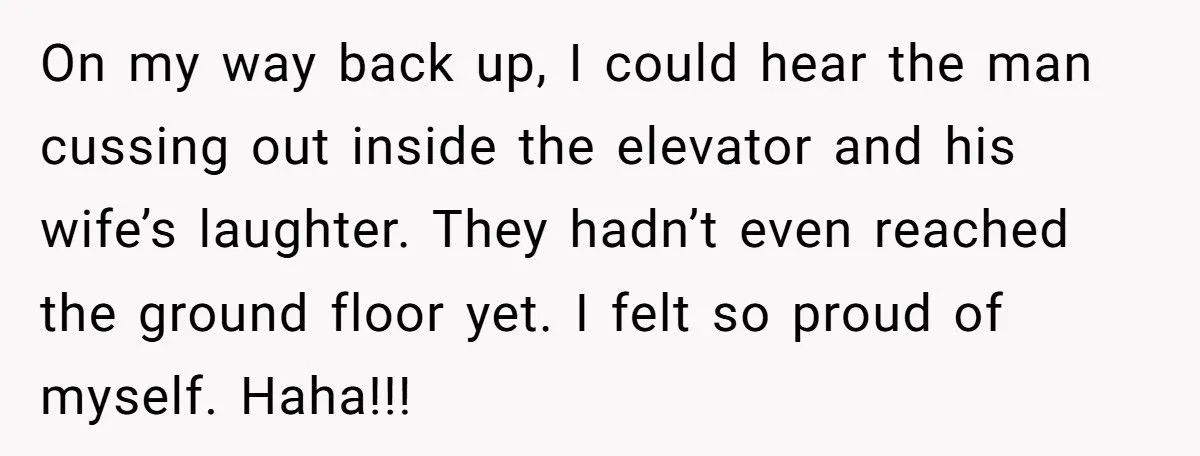 Wife Begs Husband To Let Stranger In Elevator, He Refuses And She Can’t Stop Laughing At What Happens Next