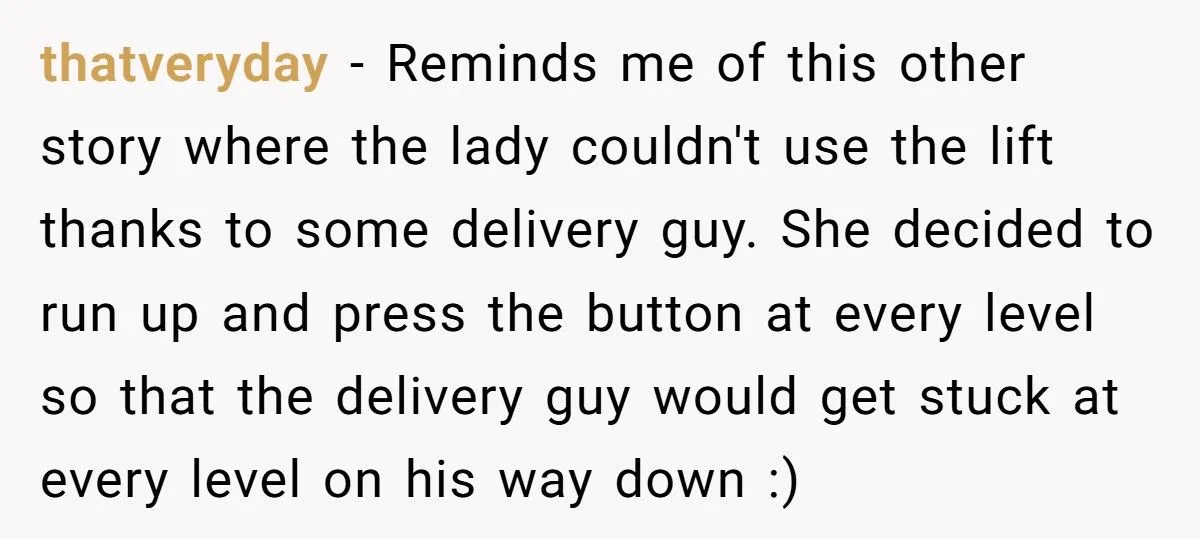 Wife Begs Husband To Let Stranger In Elevator, He Refuses And She Can’t Stop Laughing At What Happens Next