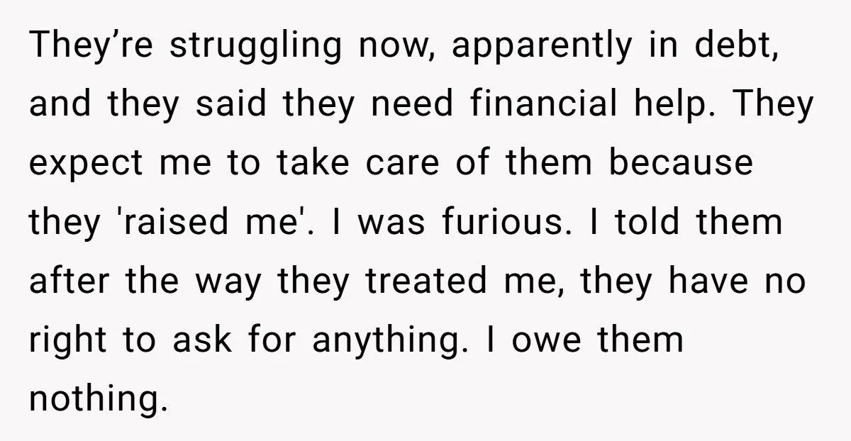 Former Foster Child Refuses To Help Parents Who Treated Her Like A Servant, Family Calls Her Ungrateful Former Foster Child Refuses To Help Parents Who Treated Her Like A Servant, Family Calls Her Ungrateful