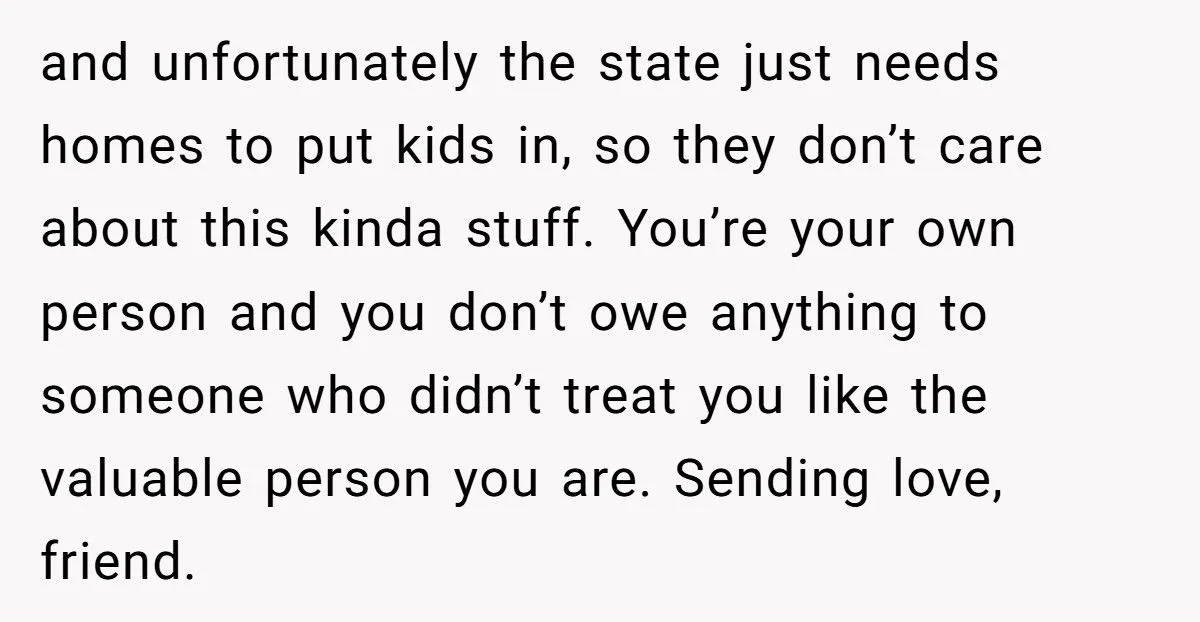 Former Foster Child Refuses To Help Parents Who Treated Her Like A Servant, Family Calls Her Ungrateful Former Foster Child Refuses To Help Parents Who Treated Her Like A Servant, Family Calls Her Ungrateful