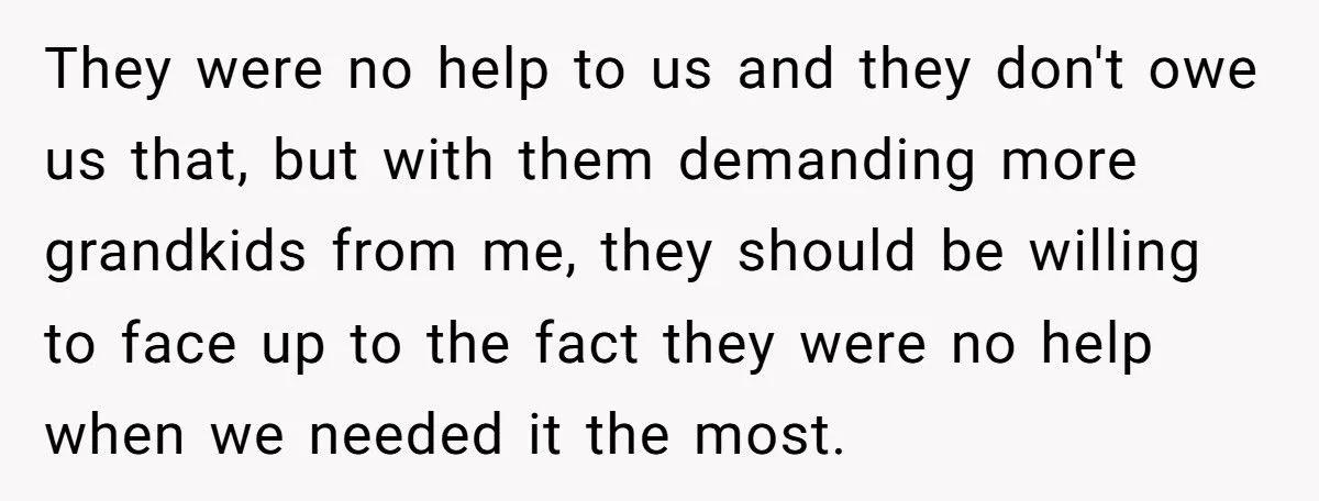 Wife Tells In-Laws They Don’t Deserve More Grandkids After Failing To Support Her With High-Needs Baby