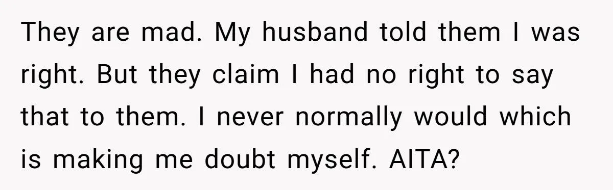 Wife Tells In-Laws They Don’t Deserve More Grandkids After Failing To Support Her With High-Needs Baby