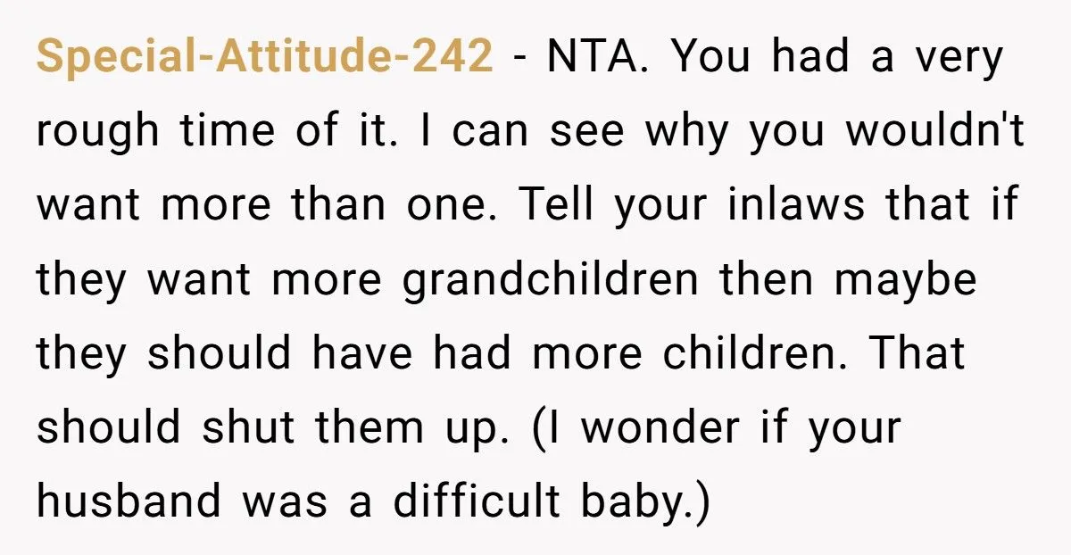 Wife Tells In-Laws They Don’t Deserve More Grandkids After Failing To Support Her With High-Needs Baby