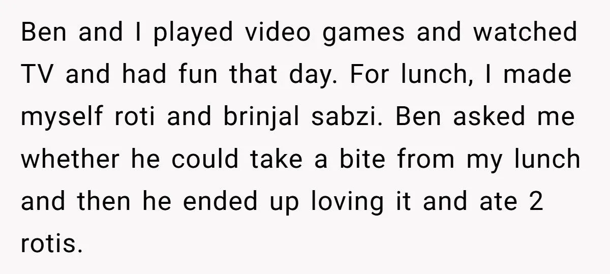 Neighbor Babysits Boy For Free, Mom Explodes After Learning He Ate “Ethnic Food” Instead Of Her Sandwich