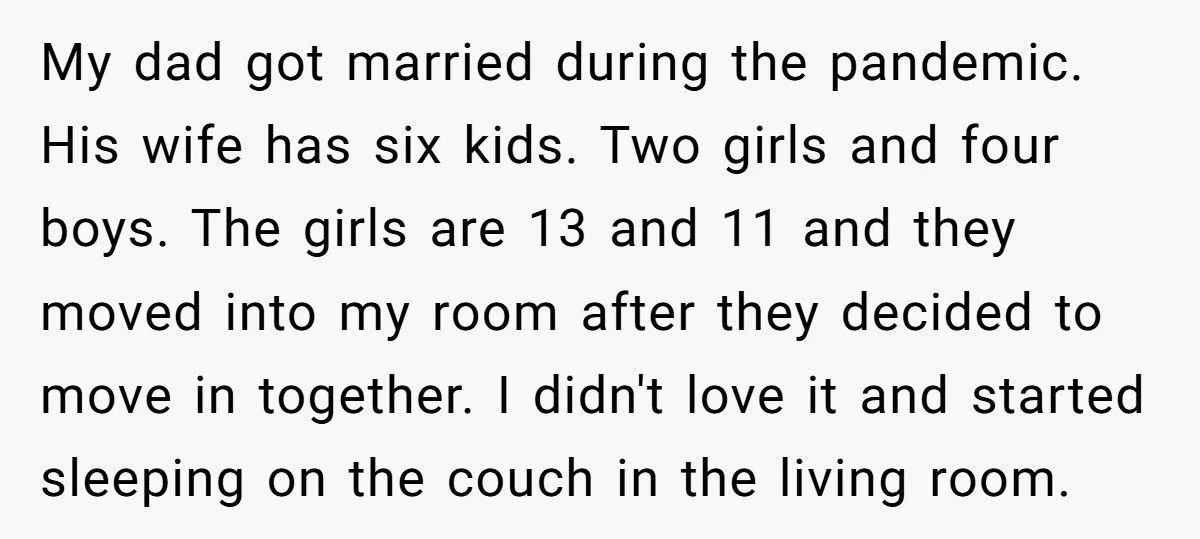Teen Refuses To Sleep In Shared Room After Dad’s New Wife Moves Her Daughters In