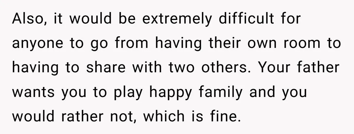 Teen Refuses To Sleep In Shared Room After Dad’s New Wife Moves Her Daughters In