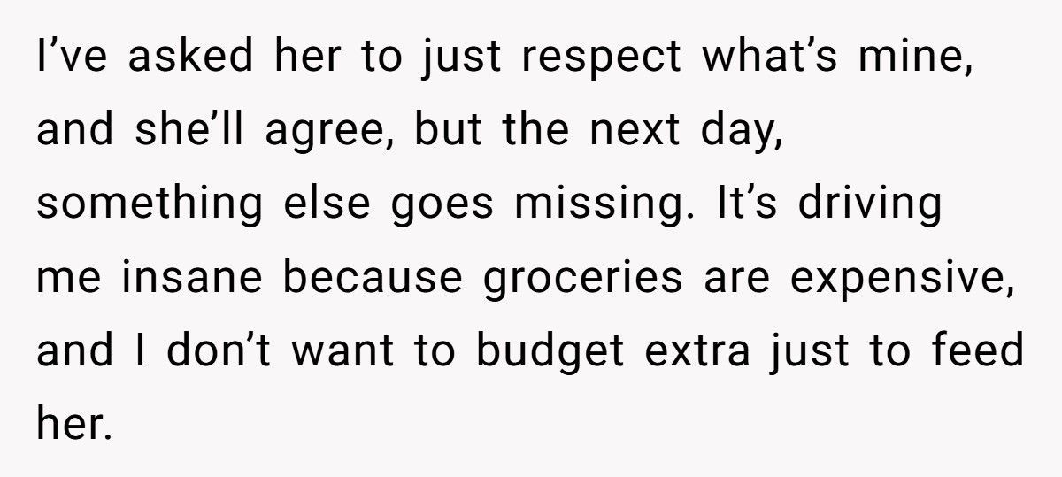 Roommate Furious After Being Busted For Stealing Food, Calls Pantry Lock “Childish”