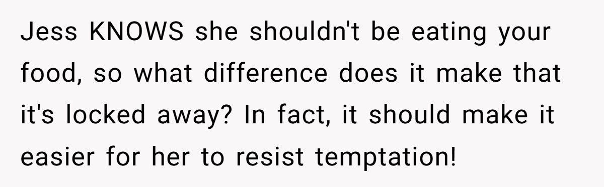 Roommate Furious After Being Busted For Stealing Food, Calls Pantry Lock “Childish”
