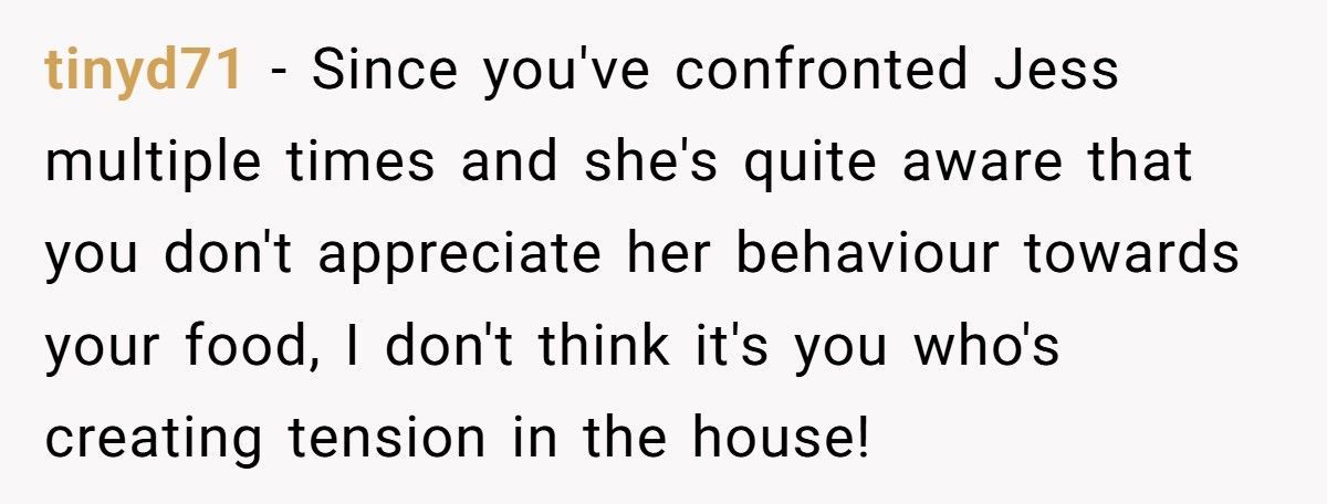 Roommate Furious After Being Busted For Stealing Food, Calls Pantry Lock “Childish”