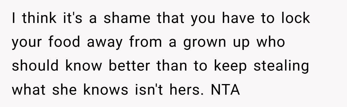 Roommate Furious After Being Busted For Stealing Food, Calls Pantry Lock “Childish”