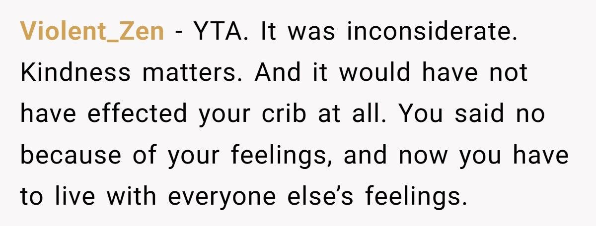 Mom-To-Be Slammed As “Selfish” After Refusing To Let Another Child Nap In Her Baby’s Crib