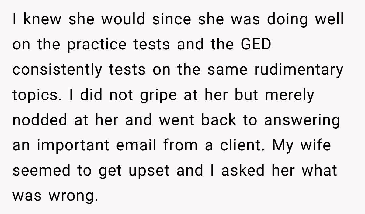 Man Downplays Wife’s GED Success After She Put Her Life On Hold To Raise Five Kids