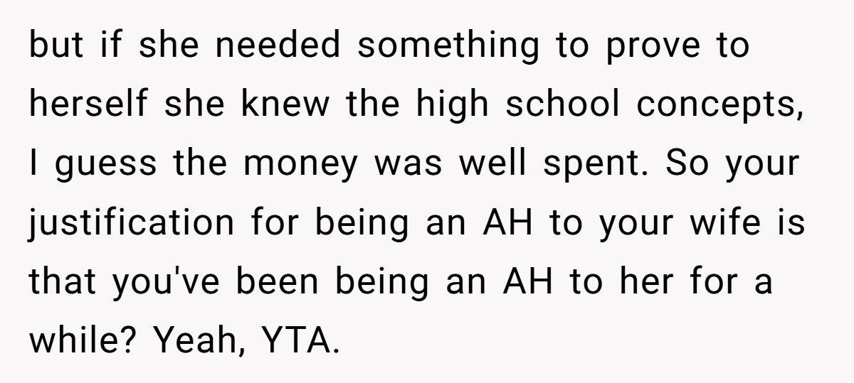 Man Downplays Wife’s GED Success After She Put Her Life On Hold To Raise Five Kids