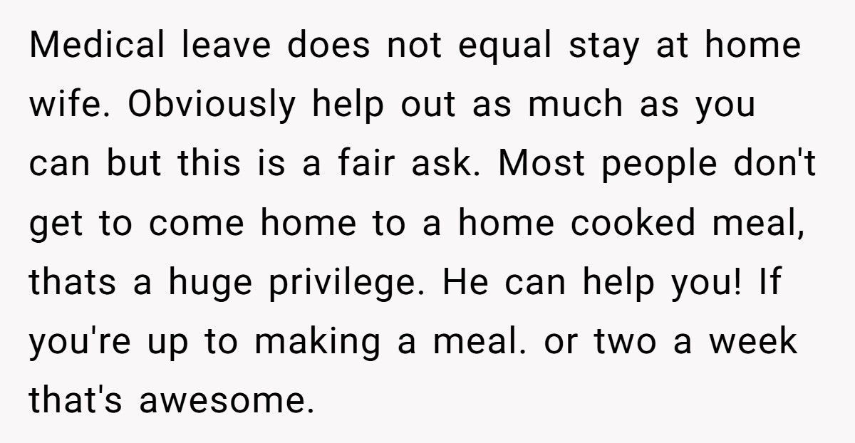 Mom With Jaw Wired Shut Begs Husband To Cook A Few Dinners, He Refuses Because He ‘Likes Coming Home To A Meal' Mom With Jaw Wired Shut Begs Husband To Cook A Few Dinners, He Refuses Because He ‘Likes Coming Home To A Meal'