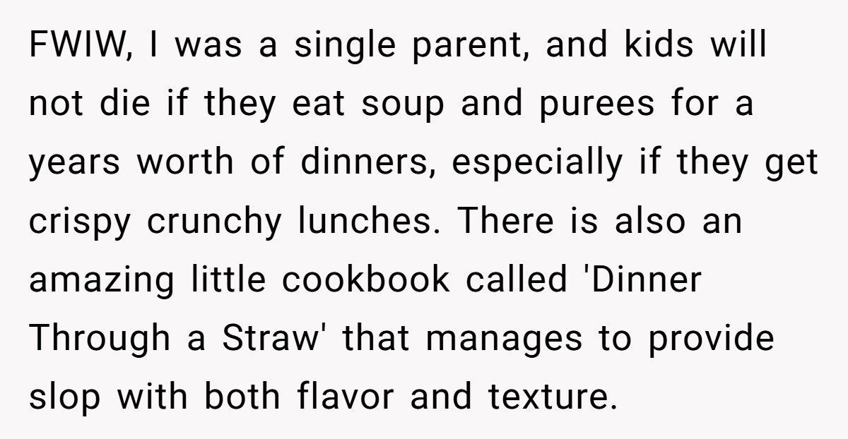 Mom With Jaw Wired Shut Begs Husband To Cook A Few Dinners, He Refuses Because He ‘Likes Coming Home To A Meal' Mom With Jaw Wired Shut Begs Husband To Cook A Few Dinners, He Refuses Because He ‘Likes Coming Home To A Meal'