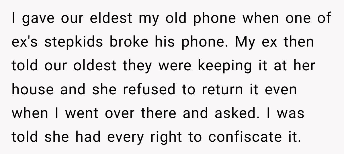 Dad Calls Police On Ex-Wife After She Keeps Stealing His Stuff For Her Stepkids