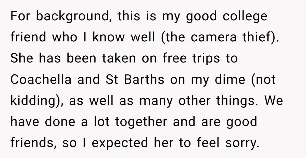 Boyfriend Gets Furious After Girlfriend Covers For Her “Good Friend” Who Stole His $1,800 Camera