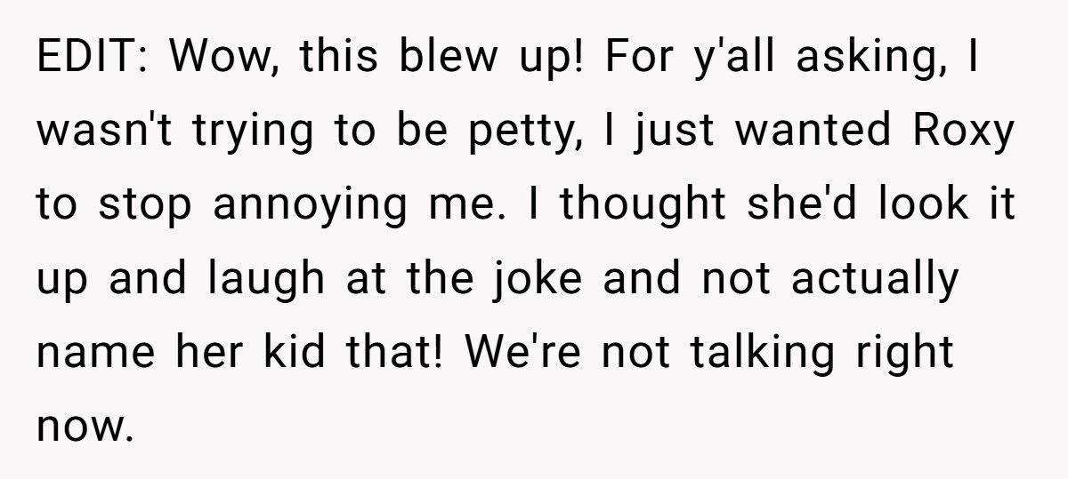 Pregnant Woman Trolls Nosy Friend With Fake Baby Name, Friend Actually Uses It And Ends Up Humiliated