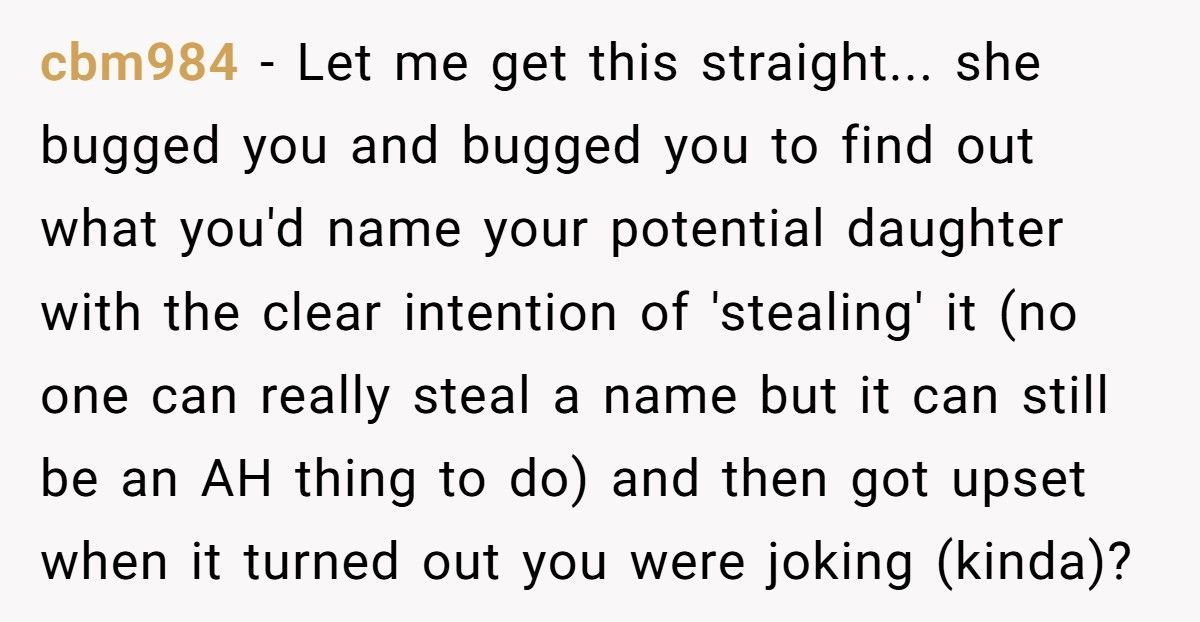 Pregnant Woman Trolls Nosy Friend With Fake Baby Name, Friend Actually Uses It And Ends Up Humiliated