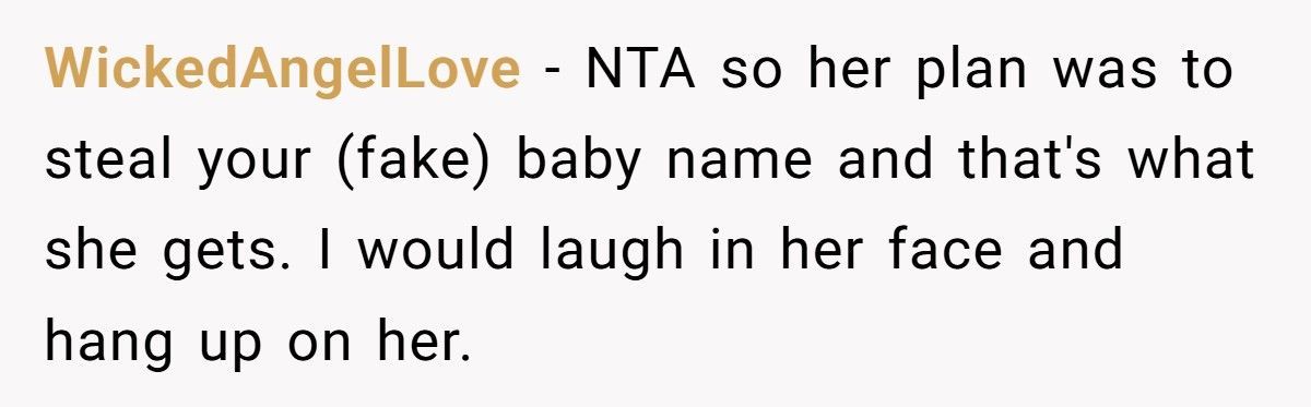 Pregnant Woman Trolls Nosy Friend With Fake Baby Name, Friend Actually Uses It And Ends Up Humiliated