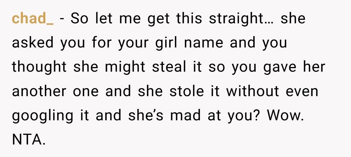 Pregnant Woman Trolls Nosy Friend With Fake Baby Name, Friend Actually Uses It And Ends Up Humiliated