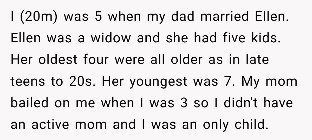 Son Refuses To Call Dad’s New Wife And Kids “Family” After Years Of Being Treated Like A Stranger