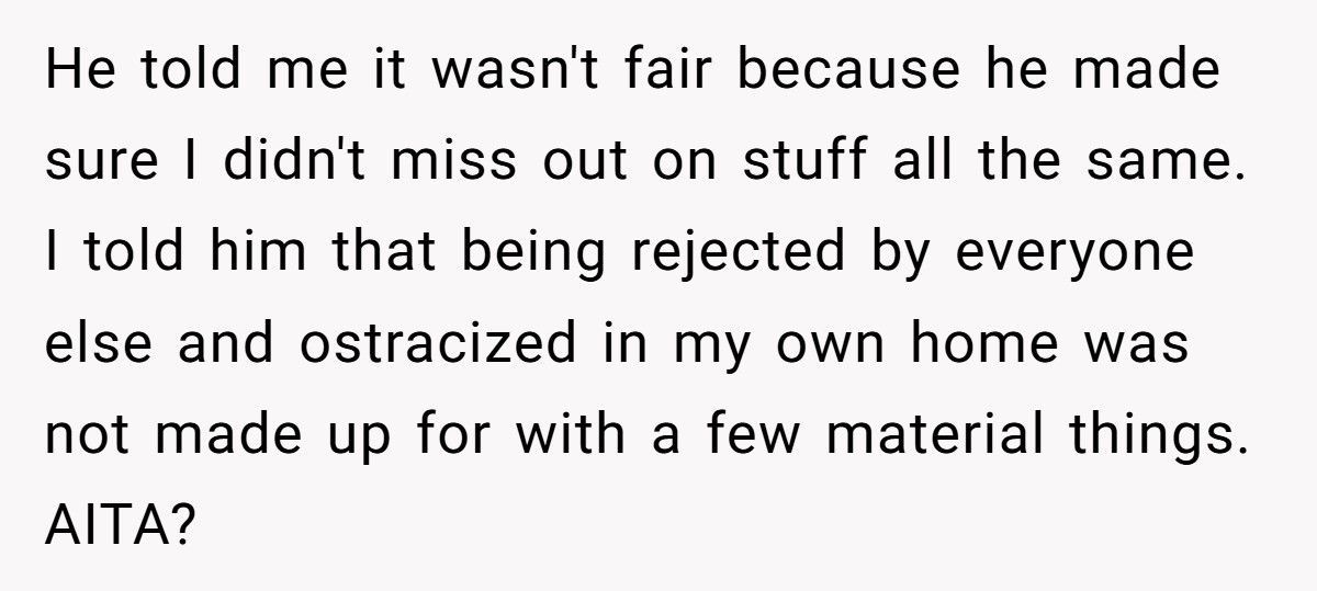 Son Refuses To Call Dad’s New Wife And Kids “Family” After Years Of Being Treated Like A Stranger