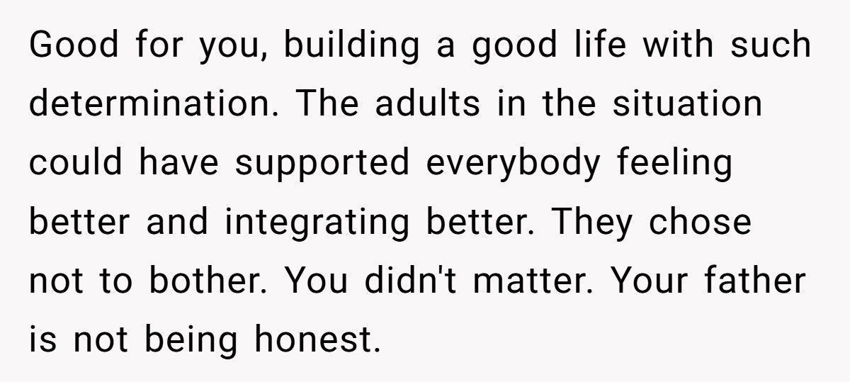 Son Refuses To Call Dad’s New Wife And Kids “Family” After Years Of Being Treated Like A Stranger