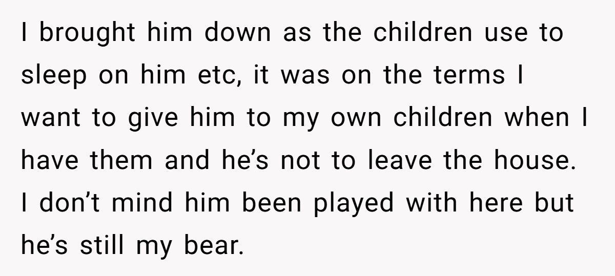 Woman Demands Childhood Teddy Back After Sister Gives It Away To Her Nephew