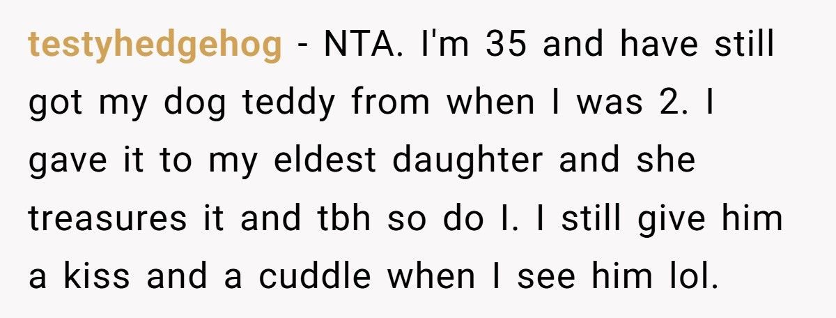 Woman Demands Childhood Teddy Back After Sister Gives It Away To Her Nephew