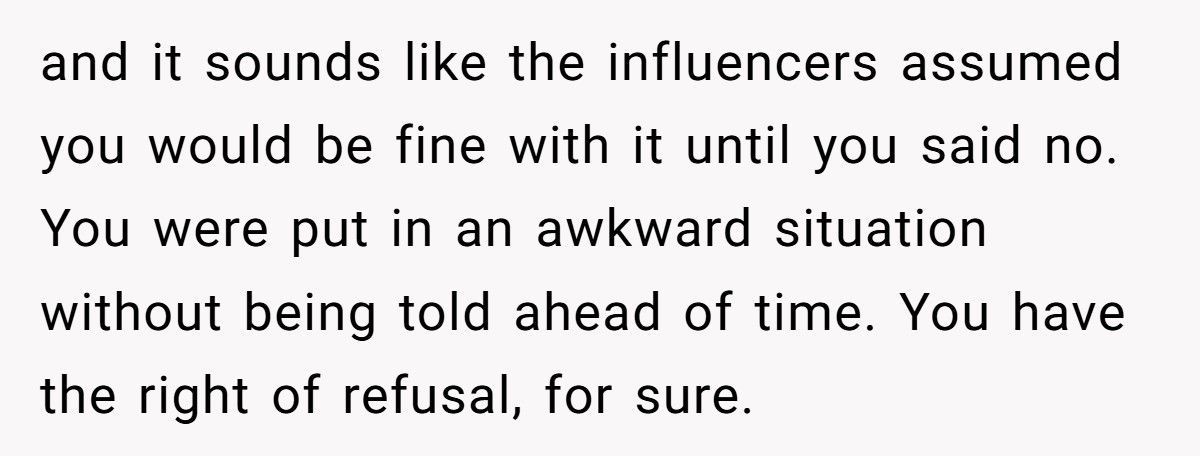 Hungry Diner Refuses To Let Influencers Take Pictures Of Their Food, So They Call Diner Selfish