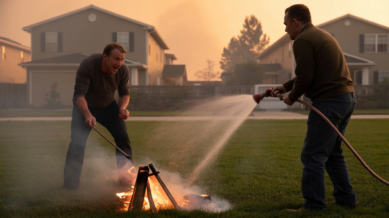 Man Saves Neighborhood From Fire Hazard, Neighbor Still Calls Cops On Him