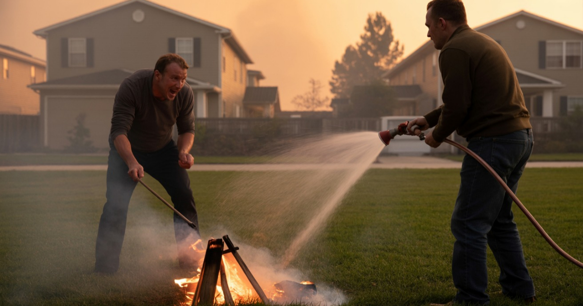 Man Saves Neighborhood From Fire Hazard, Neighbor Still Calls Cops On Him