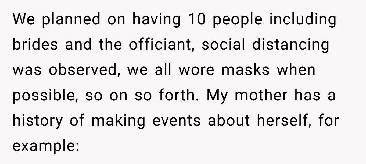 Man Outsmarts Mom Who Tried To Wear A White Dress To His Sister's Wedding