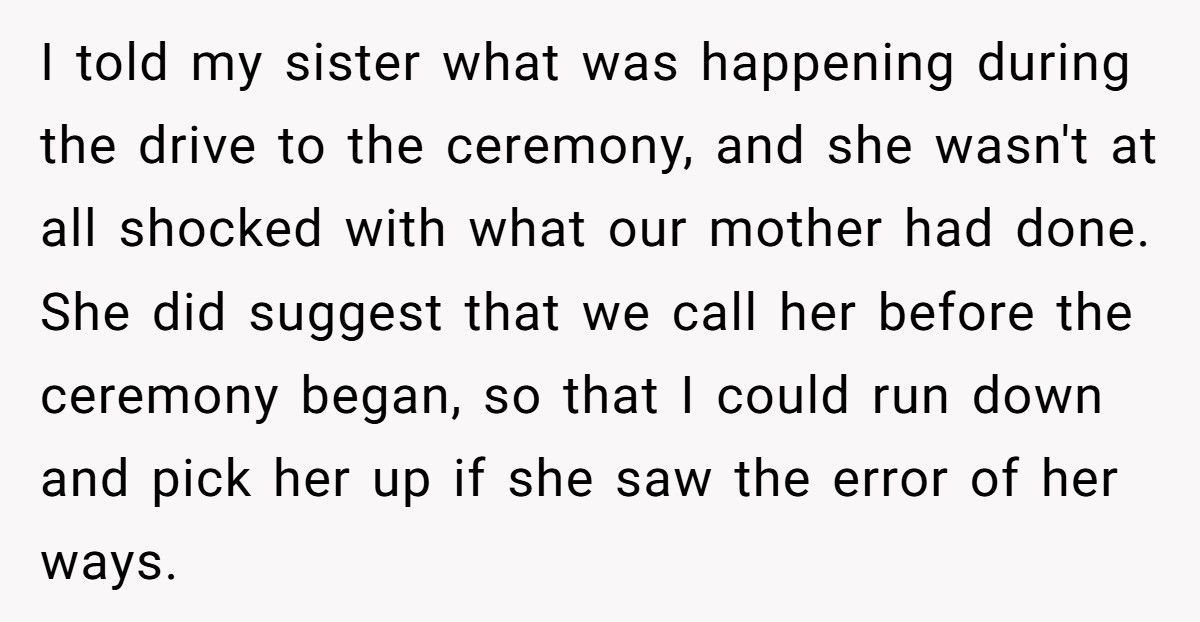 Man Outsmarts Mom Who Tried To Wear A White Dress To His Sister's Wedding